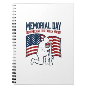 Cuaderno Camiseta Patriótica Soldado Héroes Caídos Día de l