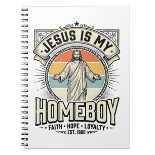 Cuaderno Camiseta Religiosa Vintage Jesús Es Mi Amigo