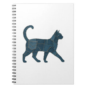 Cuaderno Camiseta Retro Divertida con Parche de Mezclilla d
