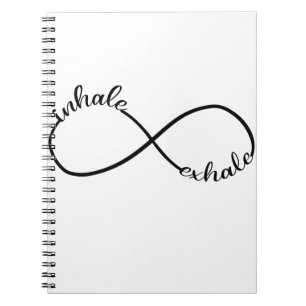 Cuaderno Camiseta Símbolo del Signo de Infinito Inhalar Exh