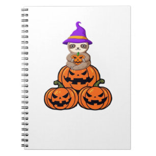 Cuaderno Camiseta Sloth Halloween Premium