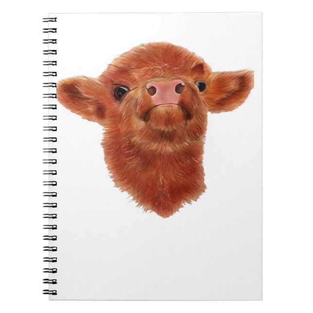 Cuaderno Camiseta sobredimensionada de vaca Highland (Frente)