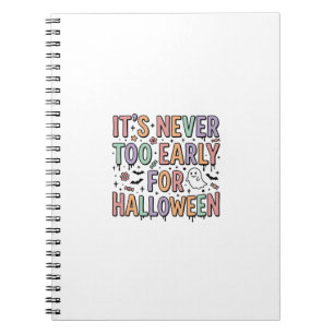Cuaderno Camiseta tipográfica Cute Vintage Halloween Too Ea