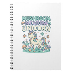 Cuaderno Camiseta Unicornio Hongo Pradera Unicornio Tendy D