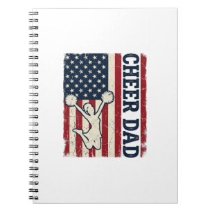 Cuaderno Camiseta Vector Patriótica de la Bandera Americana