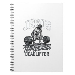 Cuaderno Camiseta Vector Vintage Levantador de Peso Muerto