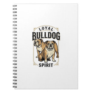 Cuaderno Camiseta Vintage Bulldog Camiseta de Grabado de Bu