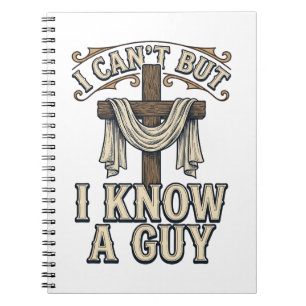 Cuaderno Camiseta Vintage Christian Cross I Know a Guy