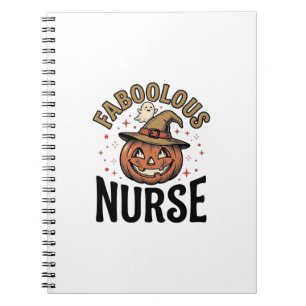 Cuaderno Camiseta vintage de calabaza de Halloween de enfer
