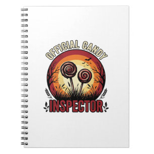 Cuaderno Camiseta Vintage de Halloween del Inspector de Car