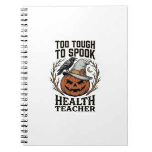 Cuaderno Camiseta Vintage de Profesora de Salud para Hallow