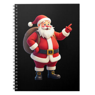 Cuaderno Camisetas de Navidad para niños chicos Santa Dabbi