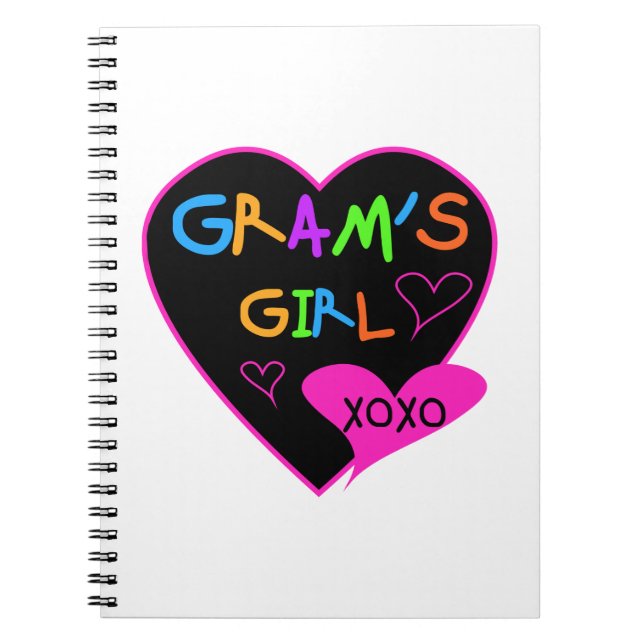 Cuaderno Camisetas, tazas, botones, Fundas Chicas de Gram (Frente)