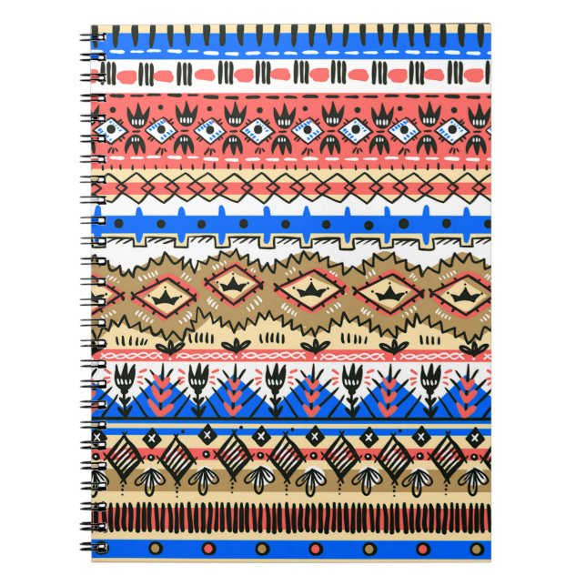 Cuaderno camisetas textiles de diseño digital bordes (Frente)