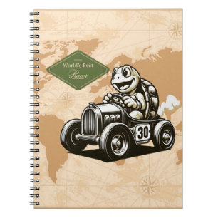 Cuaderno Camisetas Tri-Blend de tortuga de dibujos animados