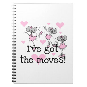 Cuaderno Camisetas y regalos de bailarina Tengo los movimie