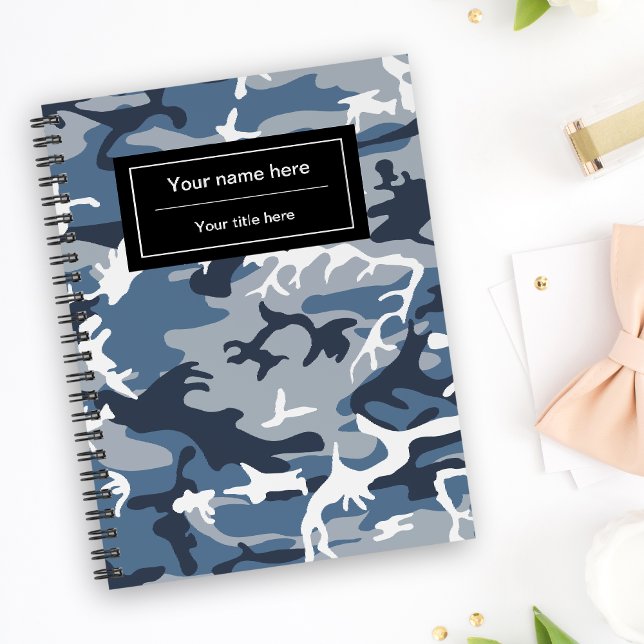 Cuaderno Camo azul, Camuflaje de invierno, Camuflaje de nie (Subido por el creador)