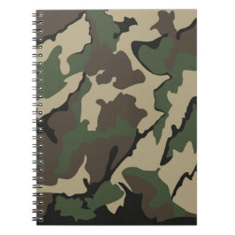 Cuaderno Camo, bloc de notas (80 páginas B&W)