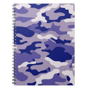 Cuaderno Camo Camping Caza Camuflaje Azul