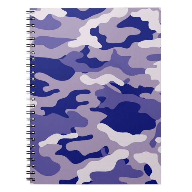 Cuaderno Camo Camping Caza Camuflaje Azul (Frente)