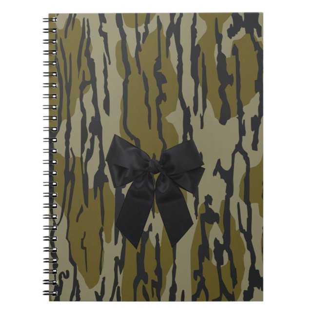 Cuaderno Camo de Bottomland Cinta de vaca linda para mujere (Frente)