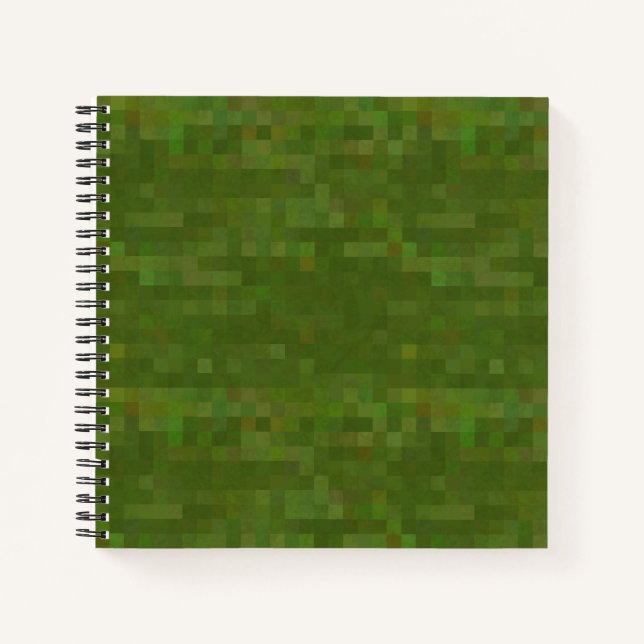 Cuaderno Camo de píxeles estilo ejército (Anverso)