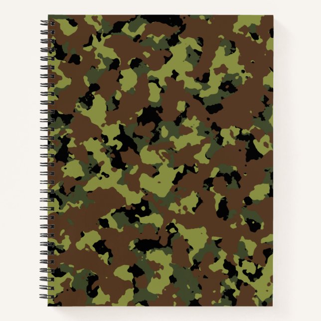 Cuaderno Camo militar verde de Moss (Anverso)