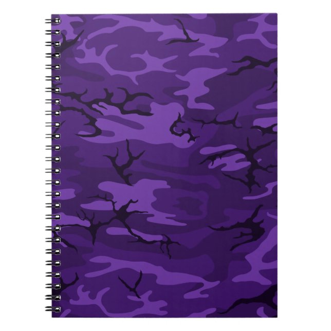 Cuaderno Camo morado oscuro (Frente)