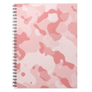 Cuaderno Camo rosa bebé; camuflaje