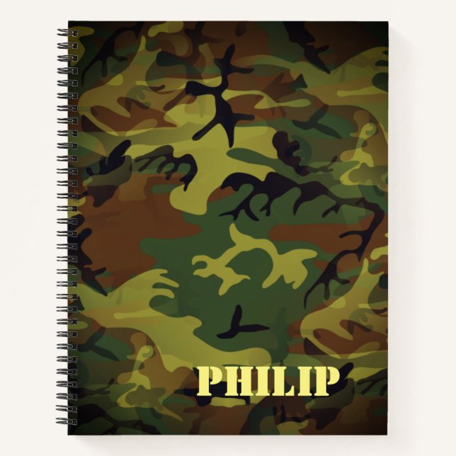 Cuaderno Camo verde (Anverso)