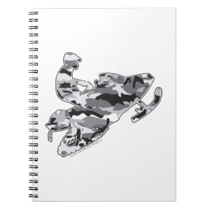 Cuaderno Camoflage gris Snowmobiler