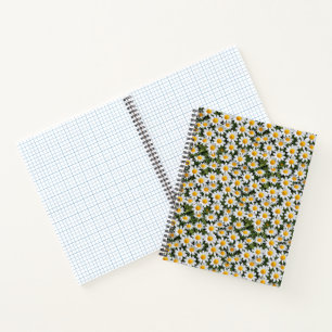 Cuaderno Camomiles en flor - Patrón floral 2 - Portátil