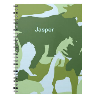 Cuaderno Camouflage dieren kladblok