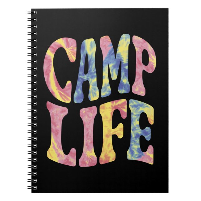 Cuaderno Campamento Chicas de Verano Vida de Campamento Tie (Frente)