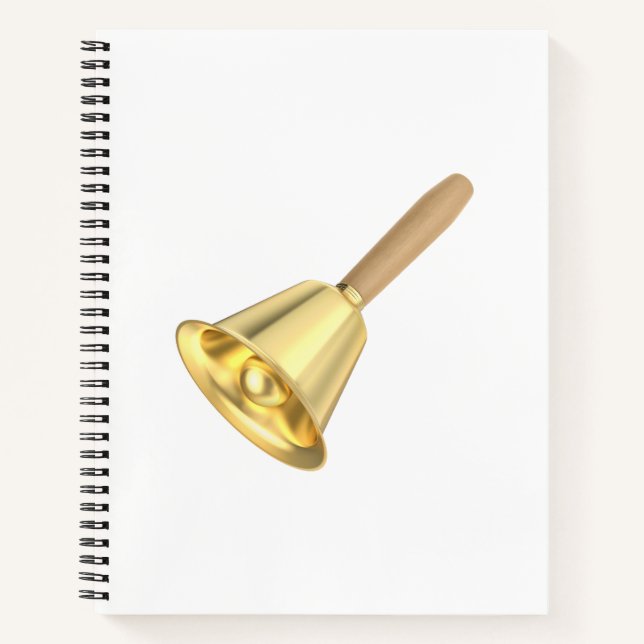 Cuaderno Campana dorada con mango de madera (Anverso)