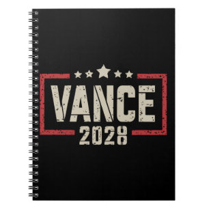 Cuaderno Campaña electoral de Vance 2028 presidente bandera