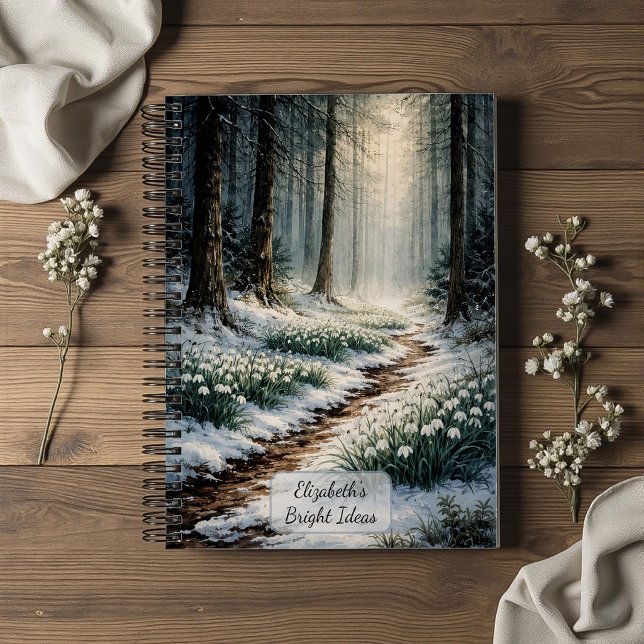 Cuaderno Campanillas de invierno en el bosque invernal (Subido por el creador)
