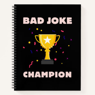 Cuaderno Campeón de chistes malos