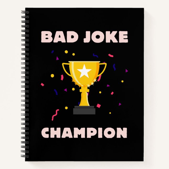 Cuaderno Campeón de chistes malos (Anverso)