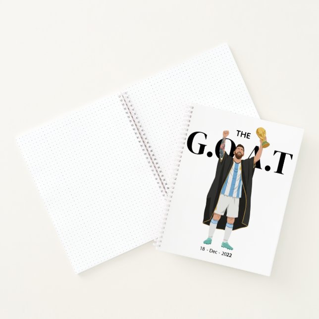 Cuaderno Campeón de la Copa Mundial de Messi  (Interior)