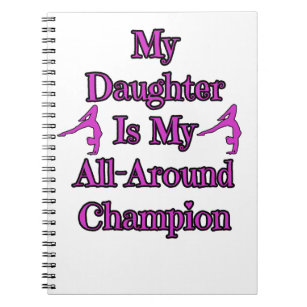 Cuaderno Campeón versátil de la gimnasia de la hija