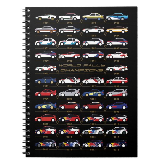 Cuaderno Campeones de la WRC (Frente)