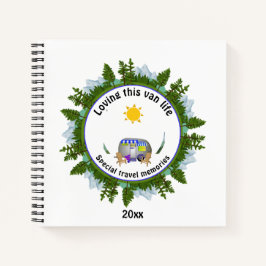 Cuaderno Camper CARAVAN Travel Adventures Personalizado Fot