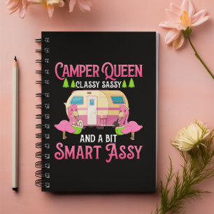 Cuaderno Camper Queen Classy Sassy Smart Funny Women Girls