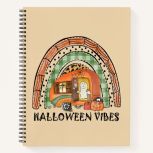 Cuaderno Camper/ remolque de vibraciones de Halloween con a