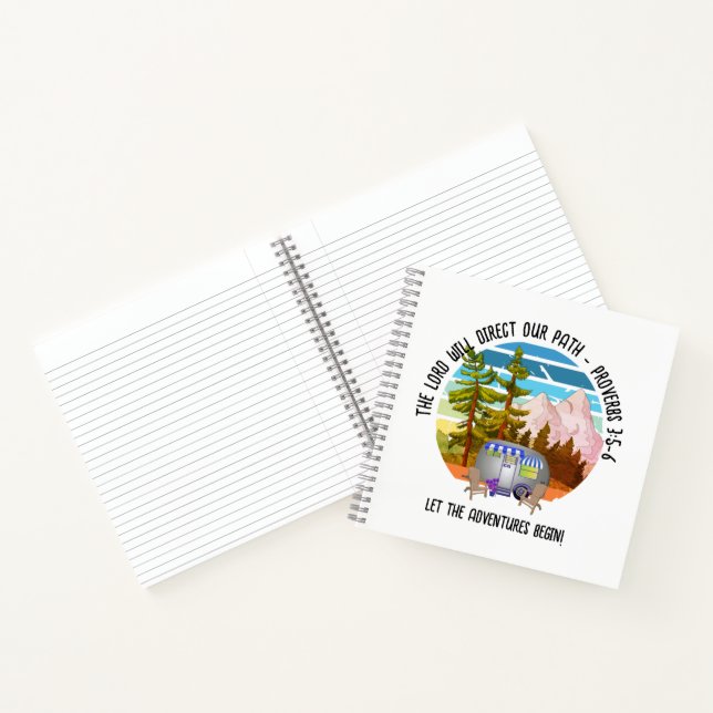 Cuaderno Camping de verano familiar camioneta cristiana (Interior)