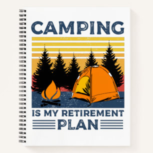 Cuaderno Camping es mi plan de retiro Gracioso camping Gift