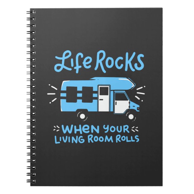 Cuaderno Camping - Rocas de vida (Frente)