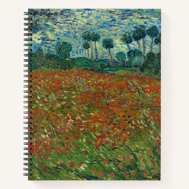 Cuaderno Campo de amapola - Vincent van Gogh (Anverso)