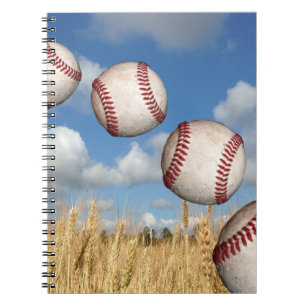 Cuaderno Campo de béisbol, béisbol en equipo portátil aéreo
